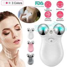 Load image into Gallery viewer, Micro-Current Face Massager Rechargeable Roller with 5 Gears