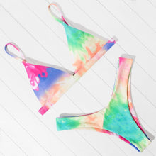 Load image into Gallery viewer, Micro Mini Bikini Swimwear Women Halter Push Up Bikini Set Padded Bra Women's Underwired Triangle Bathing Two Pieces Swimsuit Bikini Set Swimsuit Bandage Swim Suit