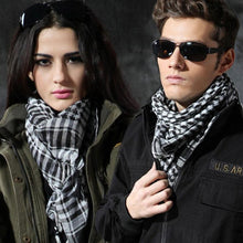 Load image into Gallery viewer, Military Scarves Shemagh Multifunction Tactical cotton head Scarf square Arabic Keffiyeh Wrap Bandana Women Men Scarf Shawl Wrap Pattern of Arab Shemagh Keffiyeh Men Arab Kufiyah Keffiyeh Arabic Muslim Head Wrap