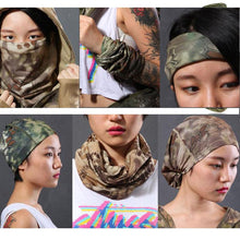 Load image into Gallery viewer, Military Tactical Balaclava Men Camouflage Hiking Scarf Ski Cycling Face Mask Tubular Camping Hunting Neck Gaiter Cover Camouflage Bandana Motorcycle Bike Riding Protection Headscarf Camping Hiking Protective Face Camo Scarf Shemagh