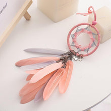 Load image into Gallery viewer, Mini 38cm Dream Catchers Hanging Room Decoration Indian Style Feathers Pendants Bag Key Chains Wind Chimes Wall Decor Native American Handmade For Bedroom Car & Wall Hanging Decoration Ornaments Dream Catchers For Girls Boys Room