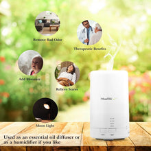 Load image into Gallery viewer, Mini Cool Mist Humidifier with 7 Color LED Lights