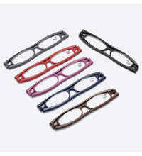 Load image into Gallery viewer, Mini Design Reading Glasses For Men Women Rotating Small Oval Presbyopia Eyewear Portable Unisex Reader Eyeglasses Mini Compact Slim Reading Glasses Lightweight Portable Readers