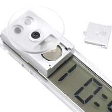 Load image into Gallery viewer, Mini Digital Car Electronic Clock High Quality Durable Digital Alarm Clock LCD Screen Easy to Set can Adhesive Digital Table Car Dashboard Desk Electronic Clock Transparent LCD Display Digital Watch With Sucker Universal Car Decor