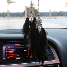Load image into Gallery viewer, Mini Dream Catcher Car Pendant Wind Chimes Feather Decoration Home Decor Dream Catchers Car Handmade Hanging Charm Wind Chime Traditional White Feather Ornaments Wall Hanging Adornment Handmade Dreamcatcher Gifts