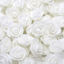 Load image into Gallery viewer, Mini Fake Rose Flower Heads 50/100/200 Pieces Teddy Bear of Roses 3cm Foam Wedding Flowers Accessories Make Bridal Hair Clips Headbands Dress
