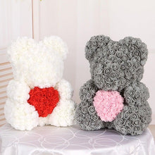 Load image into Gallery viewer, Mini Fake Rose Flower Heads 50/100/200 Pieces Teddy Bear of Roses 3cm Foam Wedding Flowers Accessories Make Bridal Hair Clips Headbands Dress