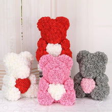 Load image into Gallery viewer, Mini Fake Rose Flower Heads 50/100/200 Pieces Teddy Bear of Roses 3cm Foam Wedding Flowers Accessories Make Bridal Hair Clips Headbands Dress
