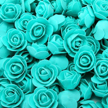 Load image into Gallery viewer, Mini Fake Rose Flower Heads 50/100/200 Pieces Teddy Bear of Roses 3cm Foam Wedding Flowers Accessories Make Bridal Hair Clips Headbands Dress