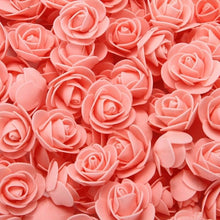 Load image into Gallery viewer, Mini Fake Rose Flower Heads 50/100/200 Pieces Teddy Bear of Roses 3cm Foam Wedding Flowers Accessories Make Bridal Hair Clips Headbands Dress