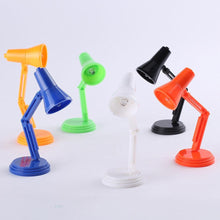 Load image into Gallery viewer, Mini LED Portable Solid Night Reading Desk Decoration Eye Protection Battery Table Lamp Home Model Kids Study Reading Light Tool Cute Study Lamps for Bedroom Décor
