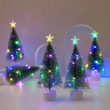 Load image into Gallery viewer, Mini Lighted Colorful Christmas Tree with LED Night Light Acrylic Artificial