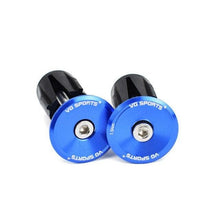 Load image into Gallery viewer, Mini Lightweight Lock Mountain Bicycle Grip Handlebar End Cap Handle Bar Grips End Plugs Mountain Bike Road Bicycle One Pair Bike Handlebar End Plugs Aluminum Alloy Expansion Handlebar Grips Cap