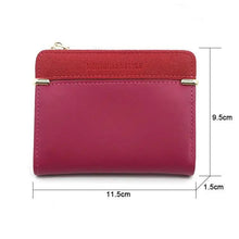 Load image into Gallery viewer, Mini PU Leather Women Elegant Purse Wallet Simple Design Lightweight Portable Small Female Wallet