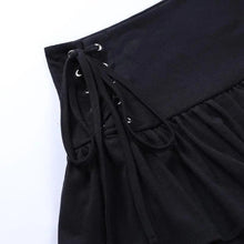 Load image into Gallery viewer, Mini Skirt Girls Sweet Black High Waist Pleated Skirt Cute Dark Lightweight Simple Design Skirts