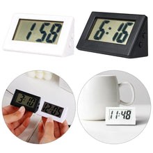 Load image into Gallery viewer, Mini Small Car Desk Digital Clock Watch Car Dashboard Digital Clock Vehicle Adhesive Clock with Jumbo LCD Time & Day Display Mini Automotive Stick On Watch for Car T Gauges Mini Digital LCD Screen Travel Electronic Clock For Home Office Desktop Clocks