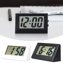 Load image into Gallery viewer, Mini Small Car Desk Digital Clock Watch Car Dashboard Digital Clock Vehicle Adhesive Clock with Jumbo LCD Time & Day Display Mini Automotive Stick On Watch for Car T Gauges Mini Digital LCD Screen Travel Electronic Clock For Home Office Desktop Clocks
