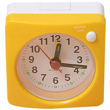 Load image into Gallery viewer, Mini Square Bedside Silent Sweep Alarm Clock Mini Square Bedside Silent Sweep Alarm Clock Student Silent Snooze Alarm Clock Student Silent Snooze Alarm Clock Non Ticking Noise With LED Snooze Light Decor