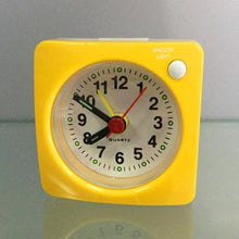 Load image into Gallery viewer, Mini Square Bedside Silent Sweep Alarm Clock Mini Square Bedside Silent Sweep Alarm Clock Student Silent Snooze Alarm Clock Student Silent Snooze Alarm Clock Non Ticking Noise With LED Snooze Light Decor