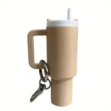 Load image into Gallery viewer, Mini Water Bottle Keychain - Street Style, Plastic Material