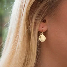 Load image into Gallery viewer, Minimalist Concave and Convex Small Round Earrings