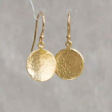 Load image into Gallery viewer, Minimalist Concave and Convex Small Round Earrings
