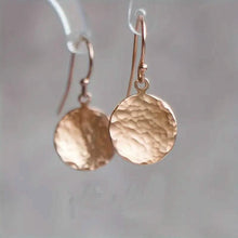 Load image into Gallery viewer, Minimalist Concave and Convex Small Round Earrings