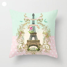 Load image into Gallery viewer, Mint Green Cushion Cover Pillowslip Home Supplies Decorative Fresh Mint Green Gray Watercolour Stripes Generic Solid Decorative Bedroom Pillow Cases Covers Pillow Case Simple Living Room