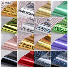 Load image into Gallery viewer, Mix Nail Art Transfer Foil Sticker Angles Decoration Nail Art Decals Design For Nails Wraps Follie Nail Foil Transfer Sticker Kit, Nail Art Decals Nail Foil Glass Paper Nail Decals Nail Wraps for Nail Art Decorations Supplies