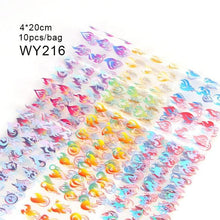 Load image into Gallery viewer, Mix Nail Art Transfer Foil Sticker Angles Decoration Nail Art Decals Design For Nails Wraps Follie Nail Foil Transfer Sticker Kit, Nail Art Decals Nail Foil Glass Paper Nail Decals Nail Wraps for Nail Art Decorations Supplies