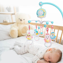 Load image into Gallery viewer, Mobile Star Projection Nursery Light Baby Rattle Toy with Music Box Remote Control
