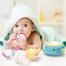 Load image into Gallery viewer, Mobile Star Projection Nursery Light Baby Rattle Toy with Music Box Remote Control