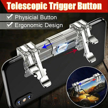 Load image into Gallery viewer, Mobile Trigger Gamepad Controller Sensitive Touch Fire Button Shooter Grip Trigger Aim Key Joystick for IOS Android