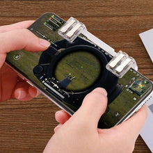 Load image into Gallery viewer, Mobile Trigger Gamepad Controller Sensitive Touch Fire Button Shooter Grip Trigger Aim Key Joystick for IOS Android