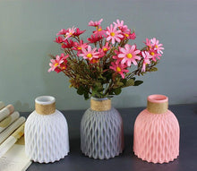 Load image into Gallery viewer, Modern Artifical Floral Plastic Vase Imitation Ceramic Flower Pot For Home Decor Living Room Centerpieces And Events Ornamnet