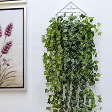 Load image into Gallery viewer, Modern Artificial Green Eucalyptus Leaves Garland Wisteria Rattan Fake Decor Silk Leaf Vines For Wedding Birthday Party Decor