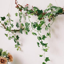 Load image into Gallery viewer, Modern Artificial Green Eucalyptus Leaves Garland Wisteria Rattan Fake Decor Silk Leaf Vines For Wedding Birthday Party Decor