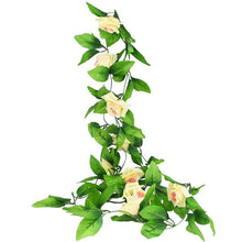 Load image into Gallery viewer, Modern Artificial Green Eucalyptus Leaves Garland Wisteria Rattan Fake Decor Silk Leaf Vines For Wedding Birthday Party Decor