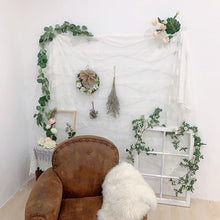 Load image into Gallery viewer, Modern Artificial Green Eucalyptus Leaves Garland Wisteria Rattan Fake Decor Silk Leaf Vines For Wedding Birthday Party Decor