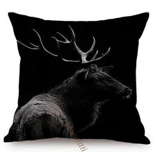 Load image into Gallery viewer, Modern Black And White Animals Portrait Photography Of Lion Zebra Elephant Tiger Pattern Sofa Pillow Cover Home Decor Square Cushions Cover 45x45cm