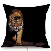 Load image into Gallery viewer, Modern Black And White Animals Portrait Photography Of Lion Zebra Elephant Tiger Pattern Sofa Pillow Cover Home Decor Square Cushions Cover 45x45cm