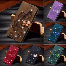 Load image into Gallery viewer, Modern Glitter Leather Flip Wallet Phone Case For iPhone 14 13 12 Pro Max 11 Shiny Green Butterfly Cover Glitter Flip Case Mobile Phone Case PU Leather Magnetic Case