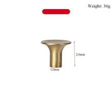 Load image into Gallery viewer, Modern Gold Knob Pure Copper Kitchen Cabinet Handles Cupboard Door Pulls Drawer Knobs Brass Furniture Handle Hardware Drawer Pulls Cupboard Knob For Kitchen Furniture Hardware