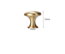 Load image into Gallery viewer, Modern Gold Knob Pure Copper Kitchen Cabinet Handles Cupboard Door Pulls Drawer Knobs Brass Furniture Handle Hardware Drawer Pulls Cupboard Knob For Kitchen Furniture Hardware