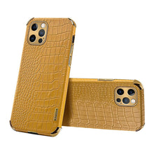 Load image into Gallery viewer, Modern Green Leather Case for iPhone 14 Pro Max Mini 13 11 Pro Max X XR XS Max 13 Mini Cases Luxury PU Leather Covers Luxury Cover Gold Edge for Women Girls Slim Leather Elegant Iphone Protective Cover