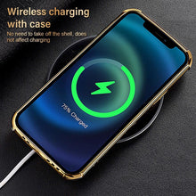 Load image into Gallery viewer, Modern Green Leather Case for iPhone 14 Pro Max Mini 13 11 Pro Max X XR XS Max 13 Mini Cases Luxury PU Leather Covers Luxury Cover Gold Edge for Women Girls Slim Leather Elegant Iphone Protective Cover