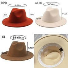 Load image into Gallery viewer, Modern Hats For Women Fedoras Winter Women Hats Simple Classic Hat Wedding Lady Retro Wide Brim Floppy Hat Men Fedora Hat Fashionable Classic Wide Brim Hat For Summer Dress Hats