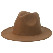 Load image into Gallery viewer, Modern Hats For Women Fedoras Winter Women Hats Simple Classic Hat Wedding Lady Retro Wide Brim Floppy Hat Men Fedora Hat Fashionable Classic Wide Brim Hat For Summer Dress Hats