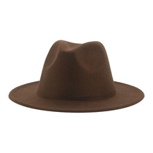 Load image into Gallery viewer, Modern Hats For Women Fedoras Winter Women Hats Simple Classic Hat Wedding Lady Retro Wide Brim Floppy Hat Men Fedora Hat Fashionable Classic Wide Brim Hat For Summer Dress Hats