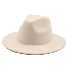 Load image into Gallery viewer, Modern Hats For Women Fedoras Winter Women Hats Simple Classic Hat Wedding Lady Retro Wide Brim Floppy Hat Men Fedora Hat Fashionable Classic Wide Brim Hat For Summer Dress Hats